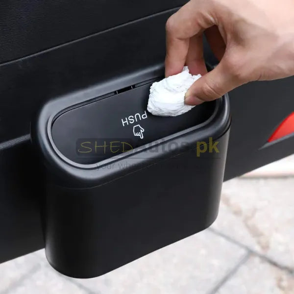 Car Trash Bin – Leak-Proof Hanging Dustbin with Lid