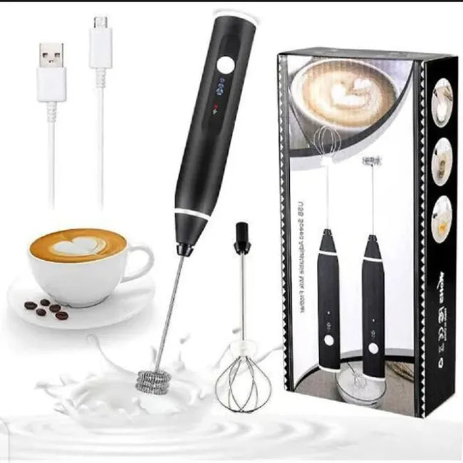 Electric Milk Frother – Rechargeable Handheld Coffee Foam Maker Main Image
