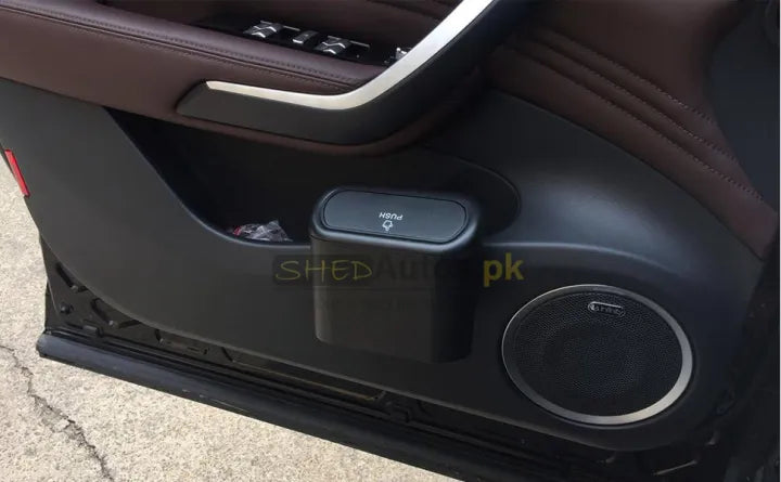 Car Trash Bin – Leak-Proof Hanging Dustbin with Lid