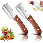 2-in-1 Pro Peeler & Cutter – Stainless Steel Vegetable Fruit Slicer