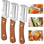 2-in-1 Pro Peeler & Cutter – Stainless Steel Vegetable Fruit Slicer
