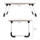 Foldable Laptop Table – Portable Bed Desk with Cup Holder