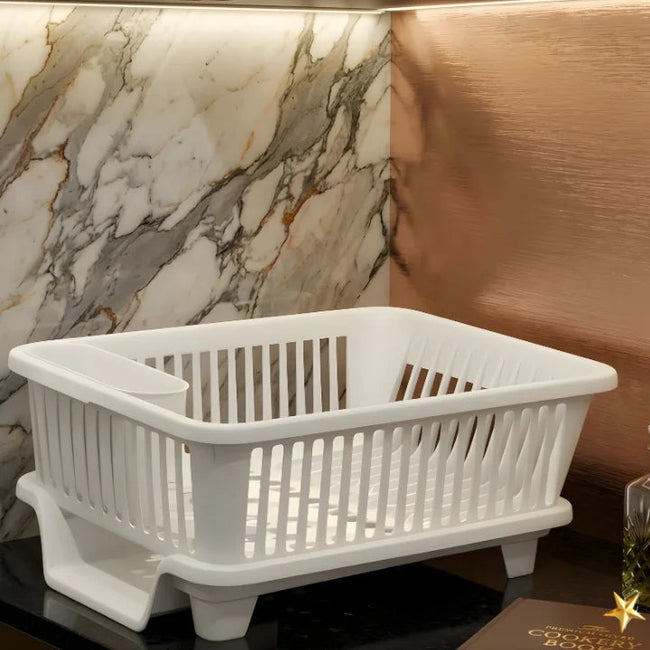 Sink Organizer Rack – Kitchen Sponge & Soap Holder Storage Hover Image