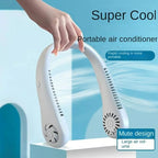 Portable Neck Fan – Rechargeable Bladeless Hands-Free Cooler