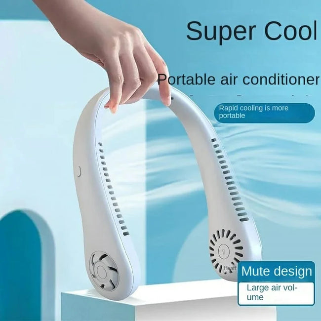 Portable Neck Fan – Rechargeable Bladeless Hands-Free Cooler Hover Image
