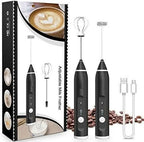 Electric Milk Frother – Rechargeable Handheld Coffee Foam Maker