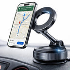 Magnetic Car Phone Holder – Dashboard Mount (Strong Grip)