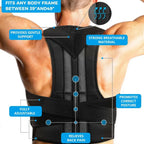 Posture Corrector Belt – Adjustable Back Support for Men & Women