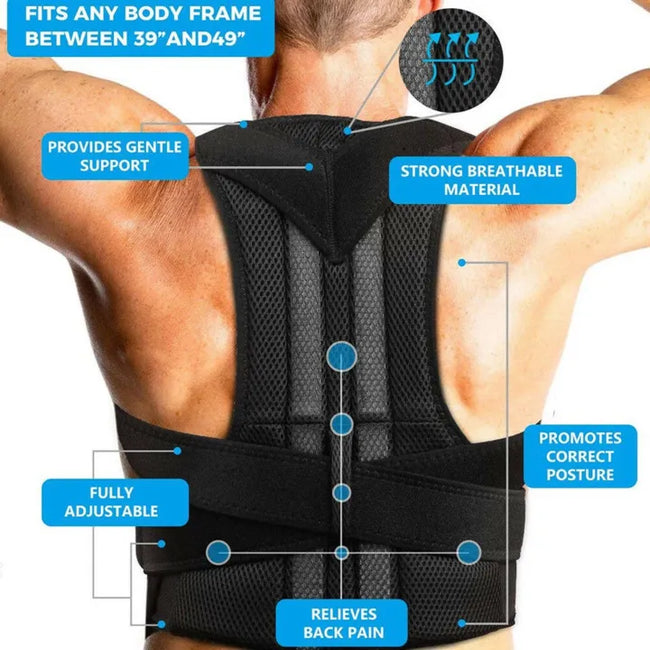 Posture Corrector Belt – Adjustable Back Support for Men & Women Main Image