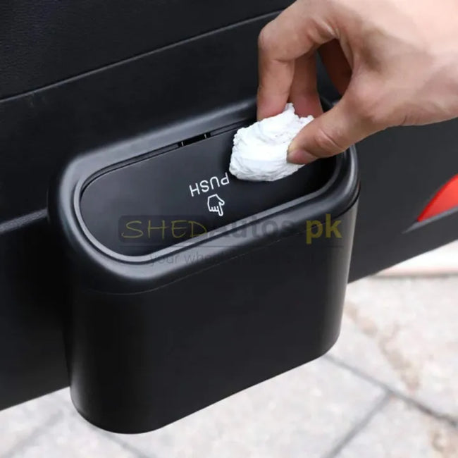Car Trash Bin – Leak-Proof Hanging Dustbin with Lid Hover Image