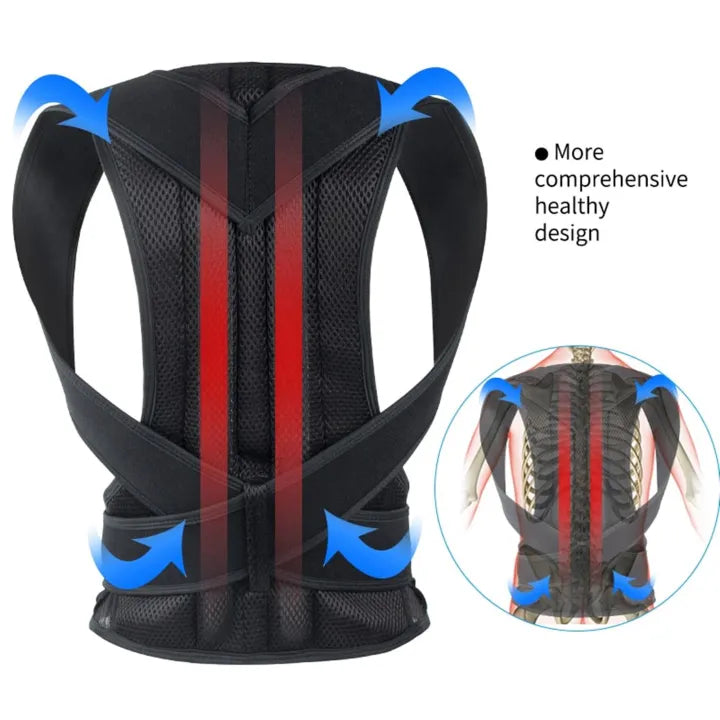 Posture Corrector Belt – Adjustable Back Support for Men & Women
