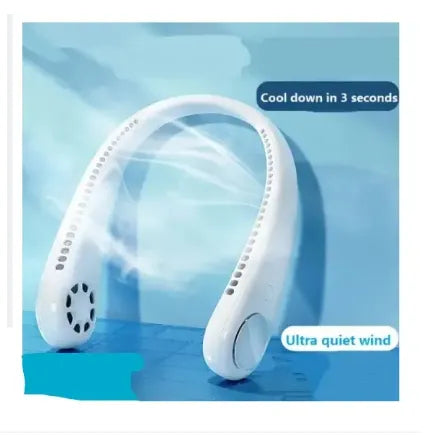 Portable Neck Fan – Rechargeable Bladeless Hands-Free Cooler