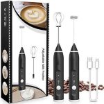 Electric Milk Frother – Rechargeable Handheld Coffee Foam Maker